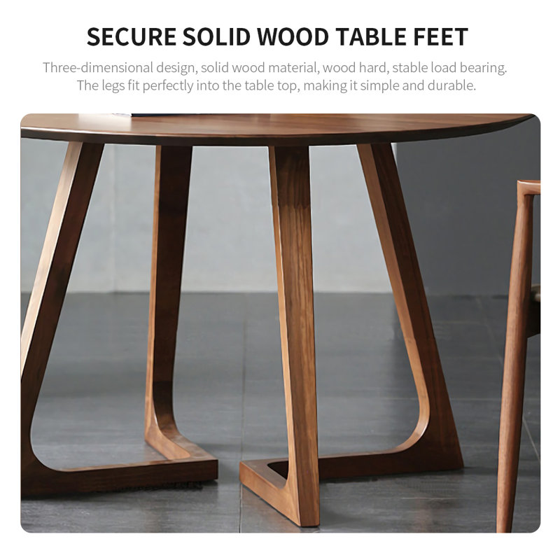 Corrigan Studio® Minimalist Style Round Solid Wood Dining Tables. | Wayfair